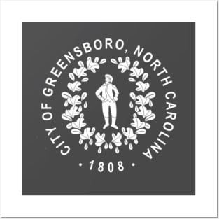 City of Greensboro White logo Posters and Art